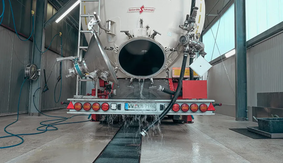 Siloreinigung Wasserdurchlauf 