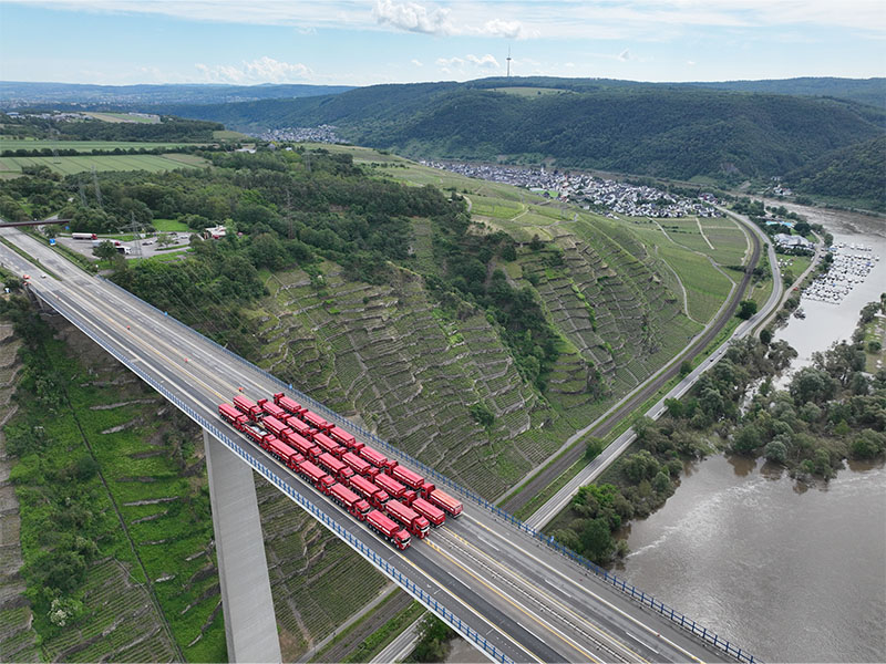 Moseltalbrücke Belastungstest