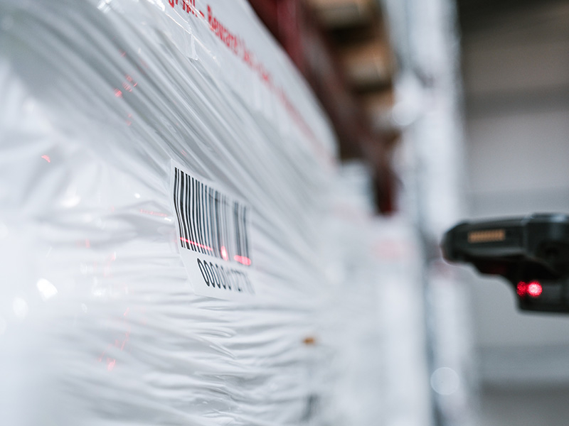 Scancode Barcode Scanner Lagerhalle Europalette